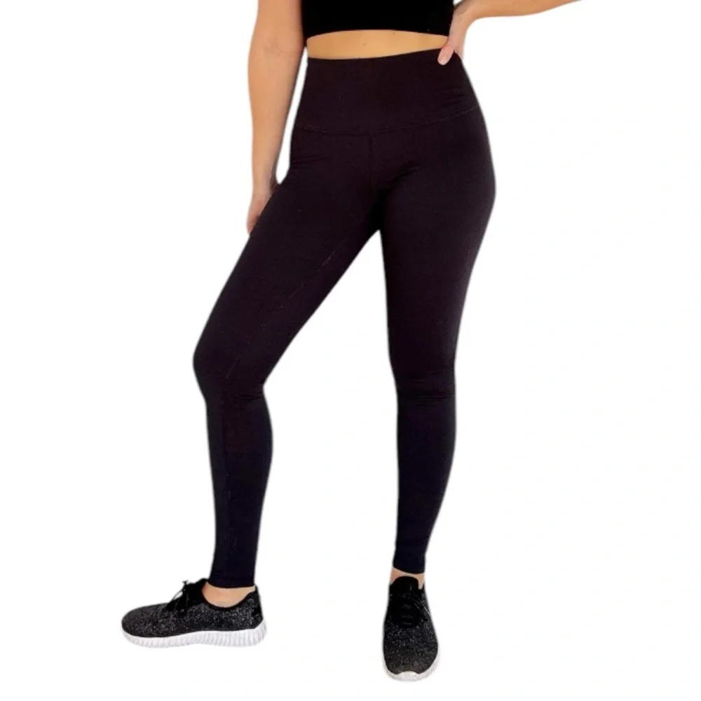 Zella black full length high rise athletic workout leggings size small